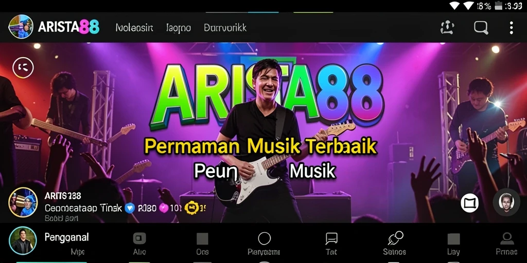 Tampilan gameplay ARISTA88 yang menggugah semangat bermain musik.