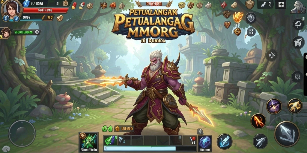 Tampilan gameplay menakjubkan ID66 dalam dunia MMORPG.