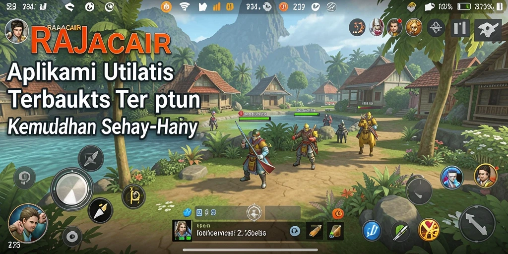 Tampilan antarmuka RAJACAIR yang mudah digunakan dan fungsional.