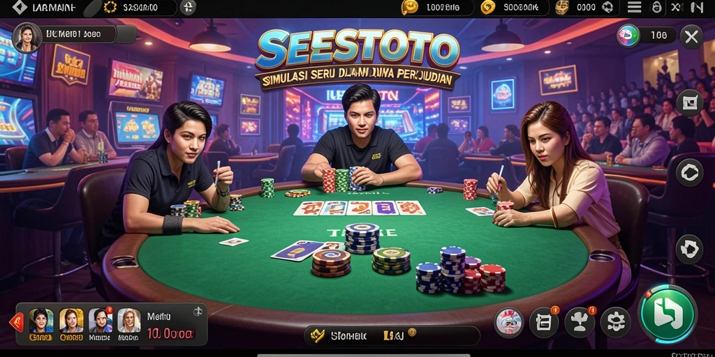 Gameplay simulasi SESETOTO yang menarik dan interaktif.