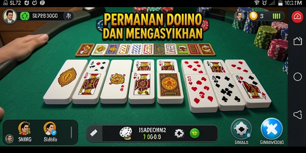 Tampilan gameplay seru dalam permainan Domino SL72.