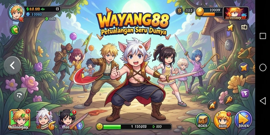 Tangkapan layar WAYANG88 menampilkan aksi seru dalam dunia Anime.